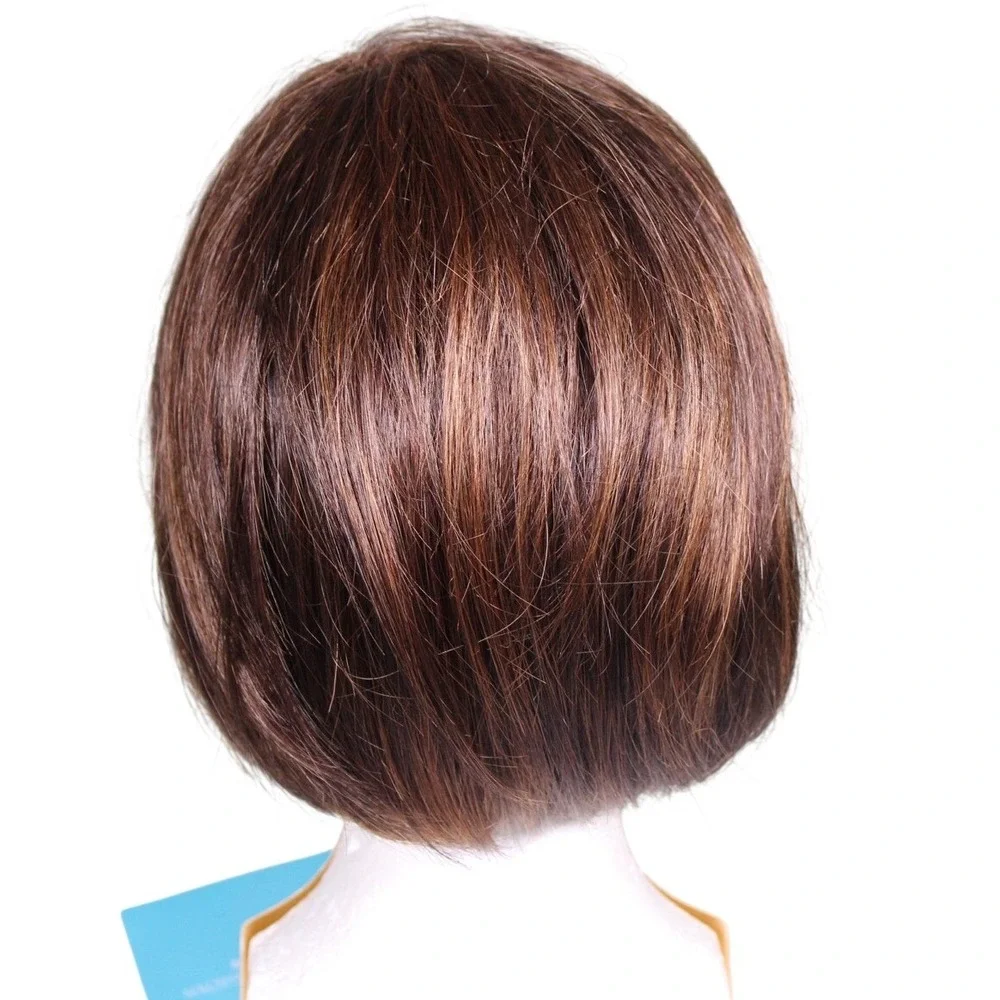 Sandra Monofilament Bob Wig by‎ Estetica R6/28F NWT Chestnut Brown Red Frost